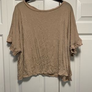 Beige Casual Top